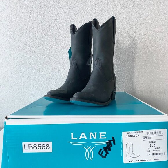 Lane Black Midi Boots - Picture 10 of 11